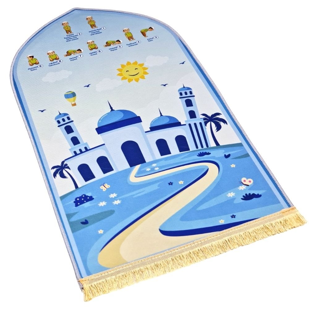 Educational Prayer Mat for Kids Boys