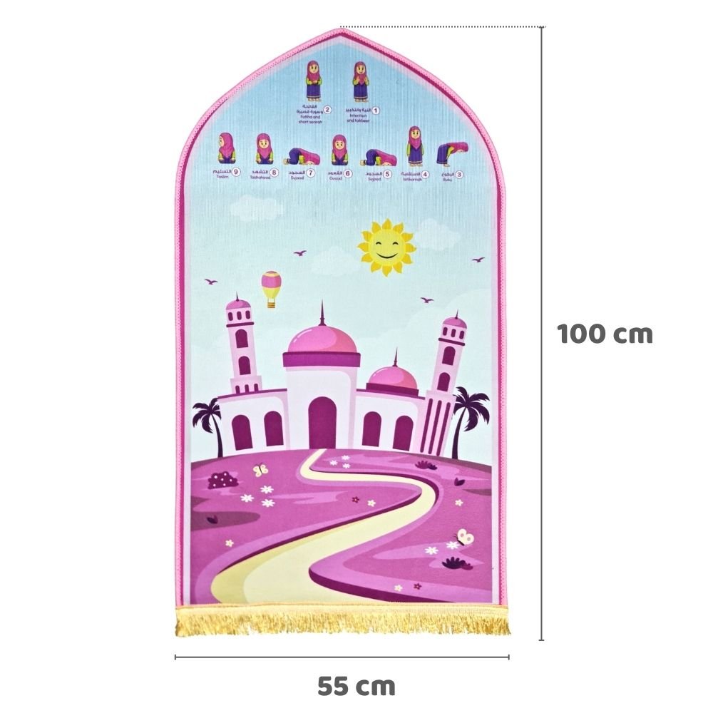 Educational Prayer Mat For Kids Girls