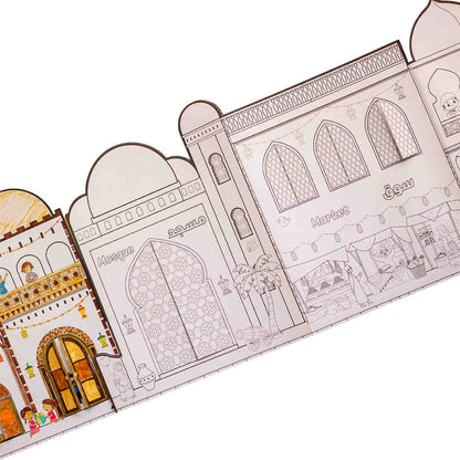 3D Paper Mosque: Build & Color Your Own Mosque